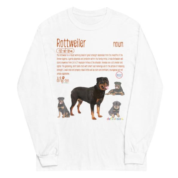 Rottweiler_White_Longsleeve